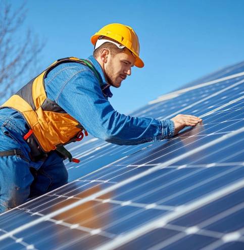 male-professional-engineer-installing-solar-photovoltaic-panel-system-electrician-worker-mounting Male professional engineer installing solar photovoltaic panel system Electrician worker mounting